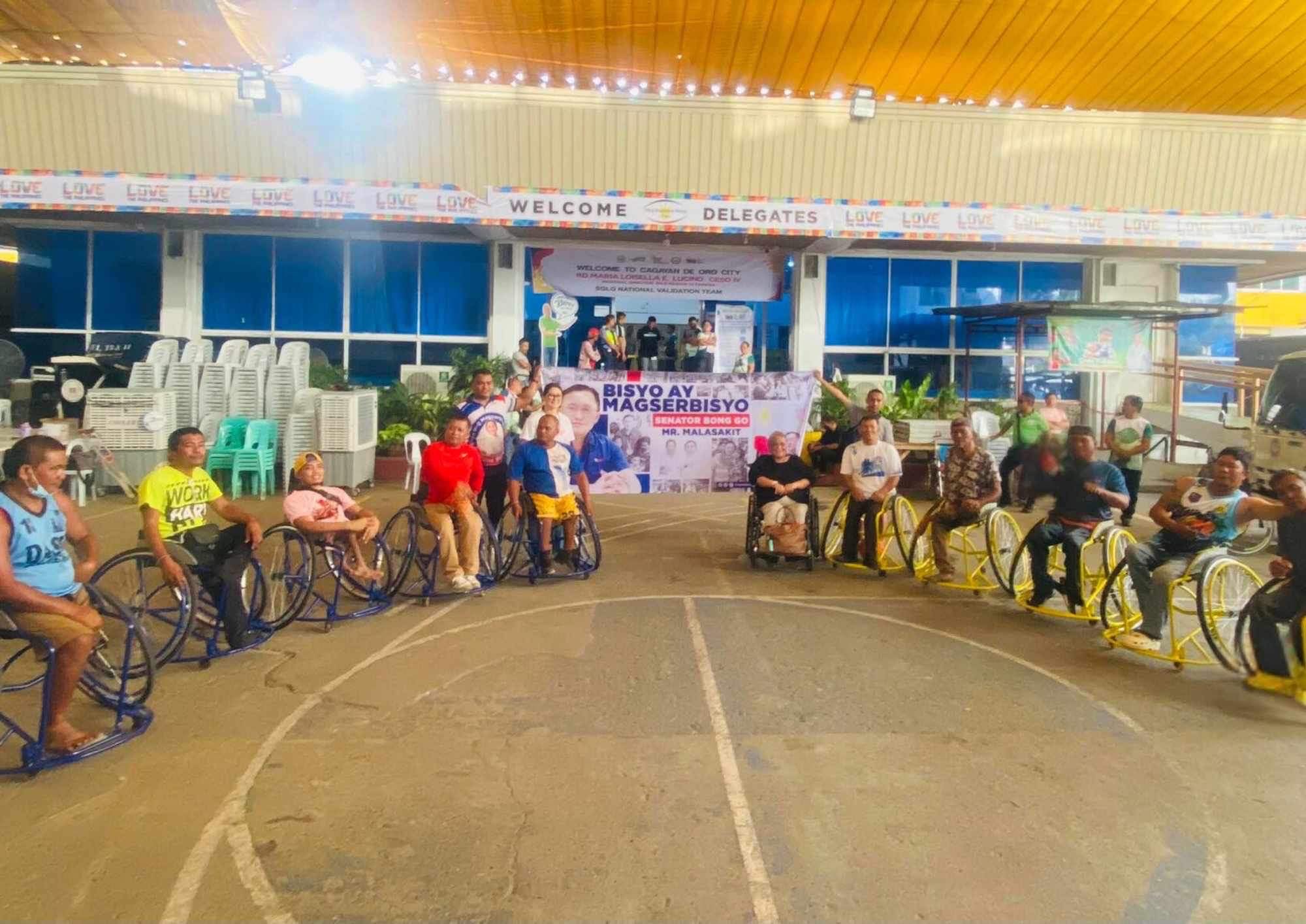 Bong Go provides wheelchairs to PWDs in Cagayan de Oro City, promoting sports and welfare of aspiring para-athletes